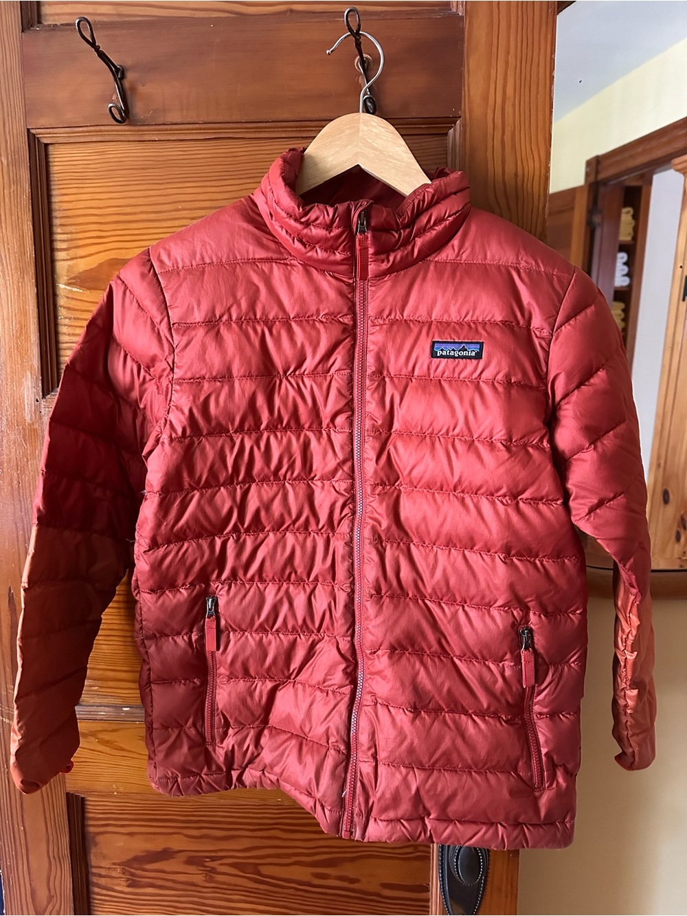 Patagonia Kids Red Quilted Puffer Jacket size 12/L